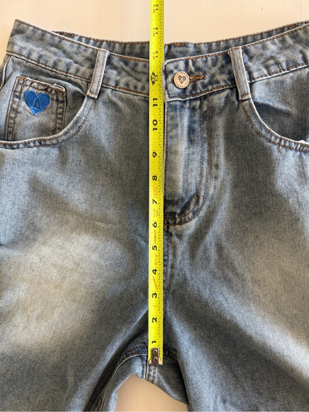 Aelfric Eden Washed Reverse Jorts Jeans Shorts  unique trendy fashionable denim - Picture 12 of 15